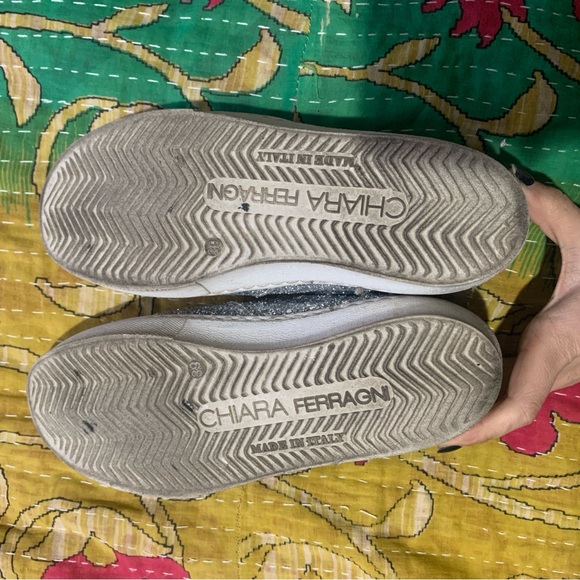 Chiara Ferragni Flirting Glitter Slip-On Sneakers - Picture 12 of 13